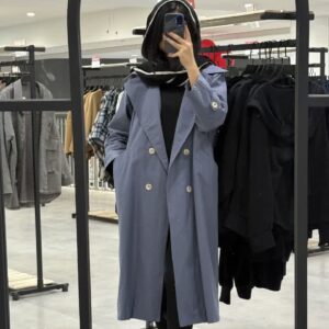 بارونی بلند کتان زارا