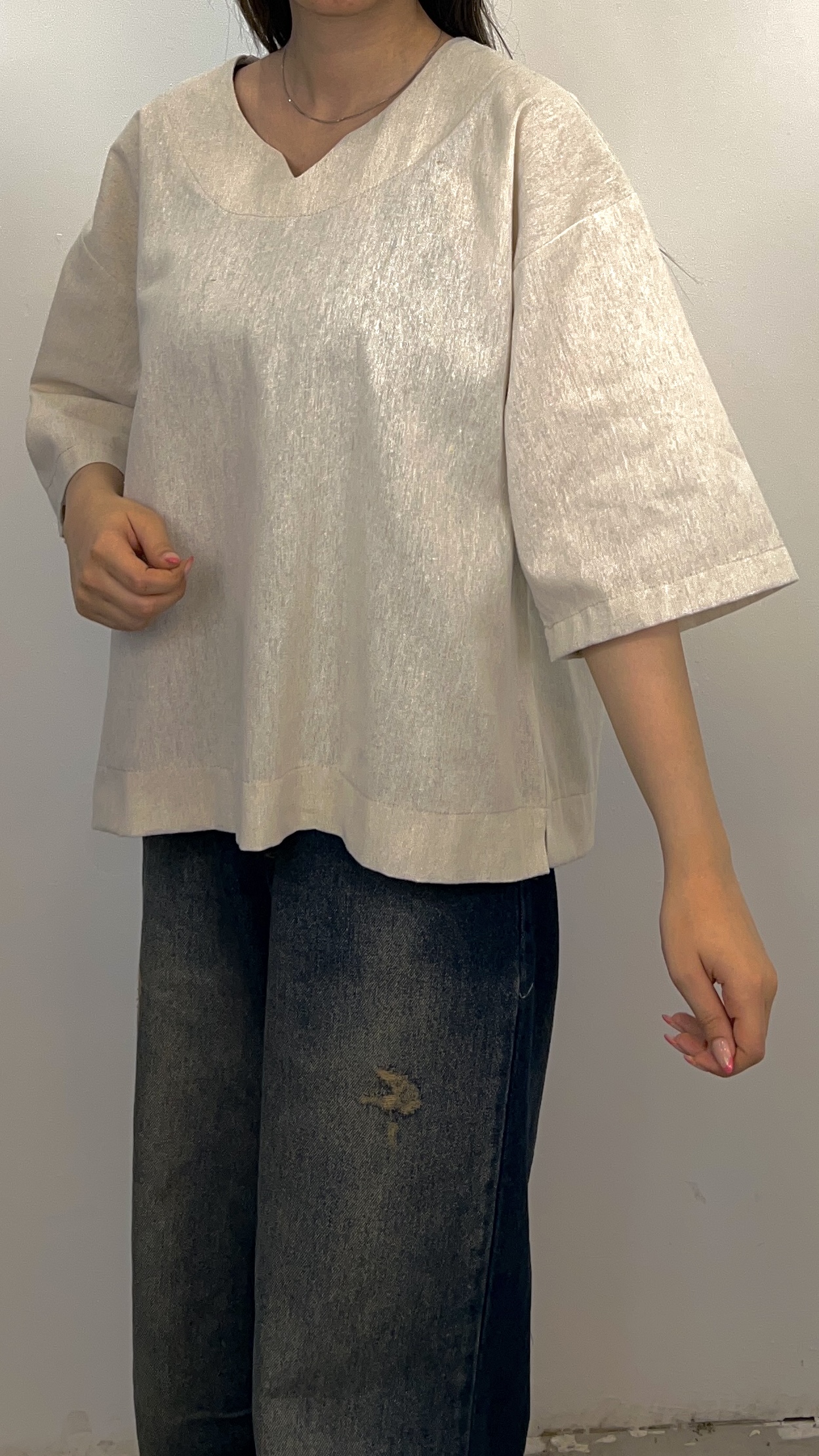 اورشرت باکسی لینن نچرال - Image 6